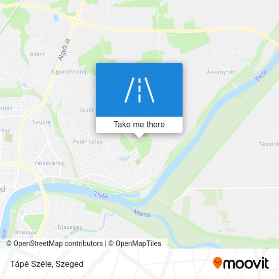 Tápé Széle map