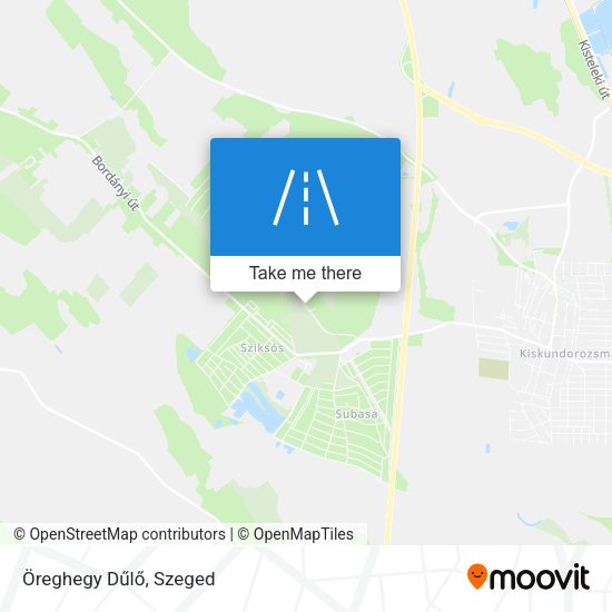 Öreghegy Dűlő map