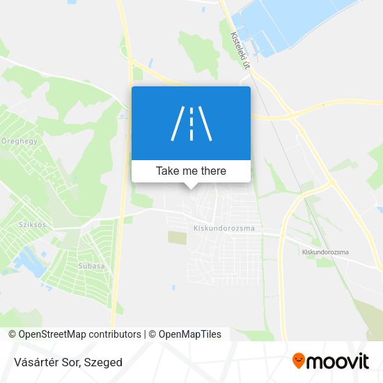 Vásártér Sor map