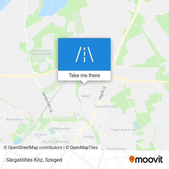 Sárgatöltés Köz map