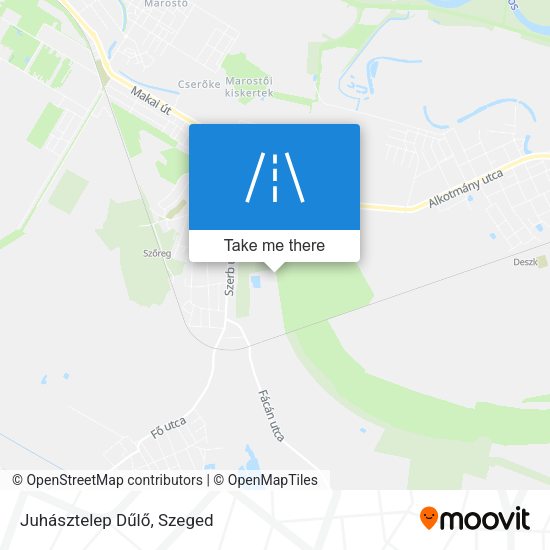 Juhásztelep Dűlő map
