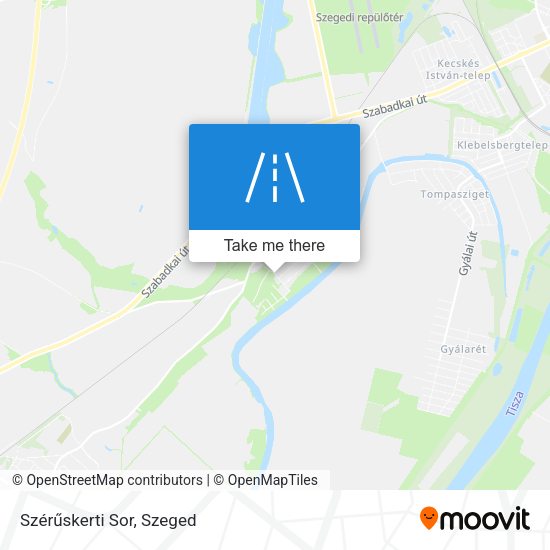 Szérűskerti Sor map