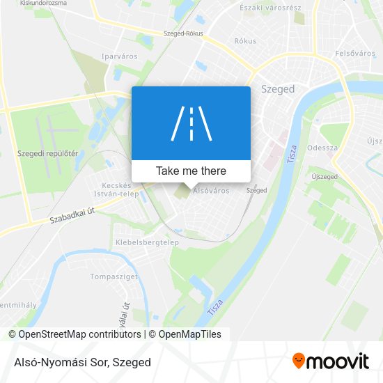 Alsó-Nyomási Sor map