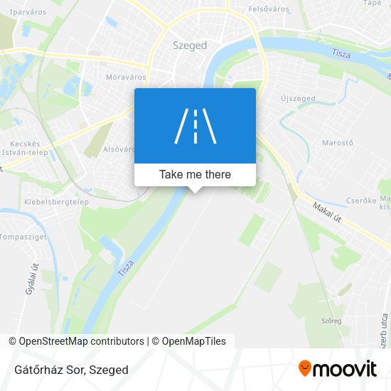 Gátőrház Sor map