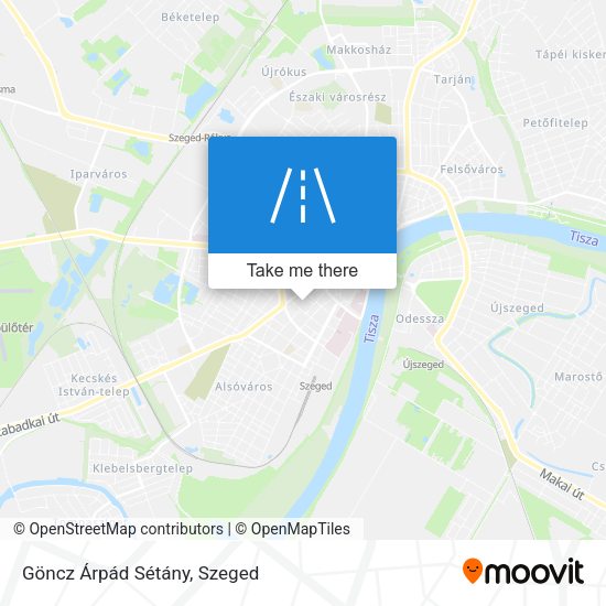 Göncz Árpád Sétány map