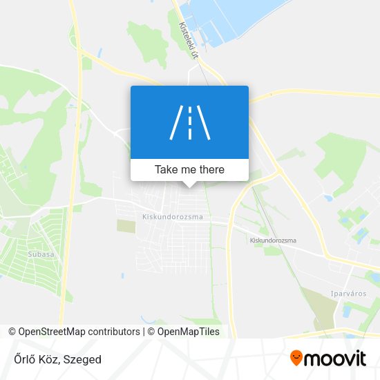 Őrlő Köz map