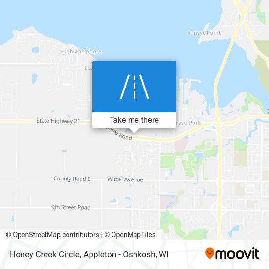 Honey Creek Circle map
