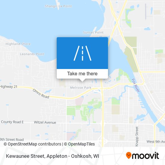 Kewaunee Street map
