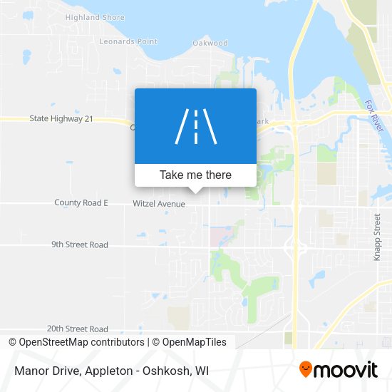 Manor Drive map