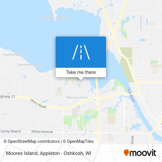 Moores Island map