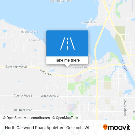 North Oakwood Road map