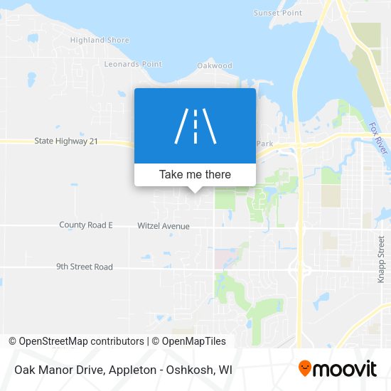 Oak Manor Drive map