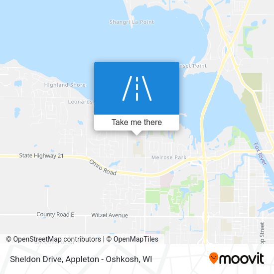 Sheldon Drive map