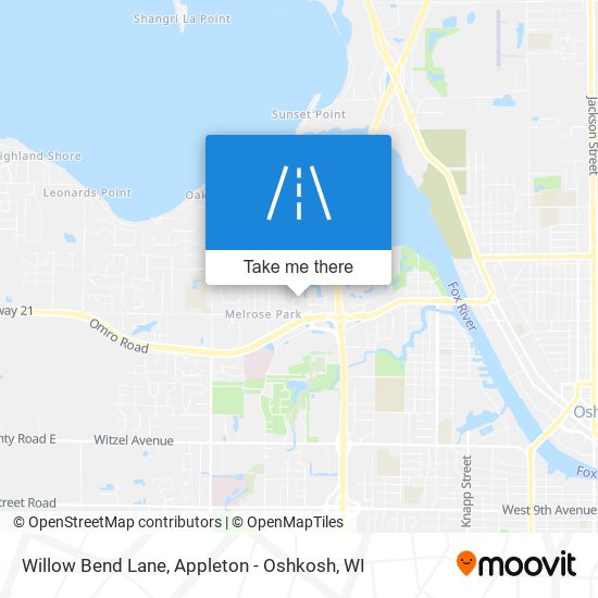 Mapa de Willow Bend Lane