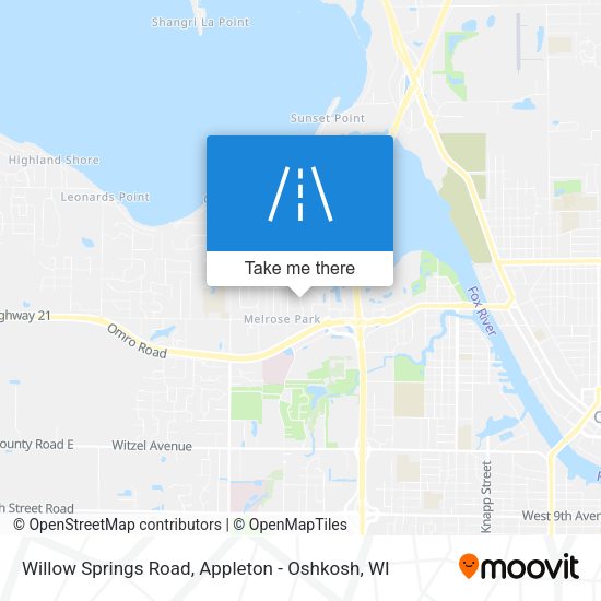 Willow Springs Road map