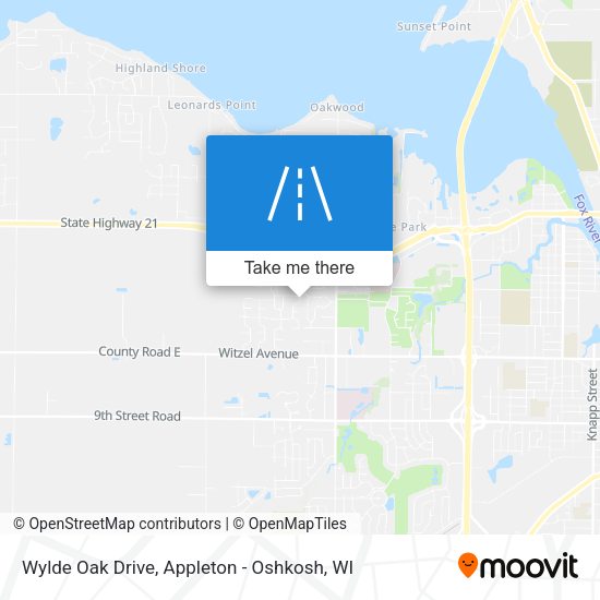 Wylde Oak Drive map