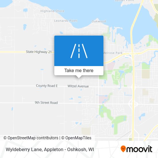 Wyldeberry Lane map
