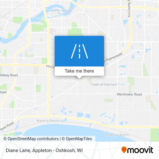 Diane Lane map