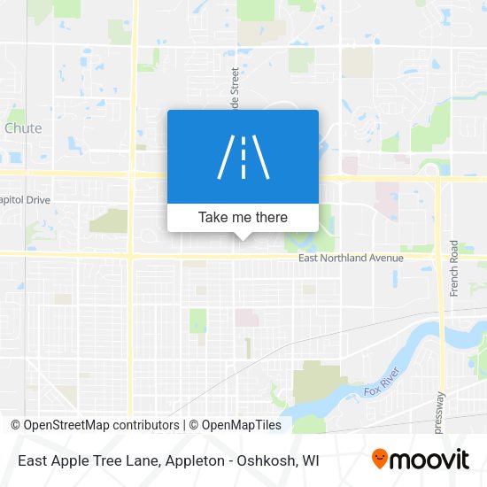 East Apple Tree Lane map