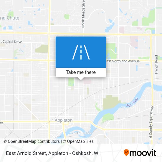 East Arnold Street map