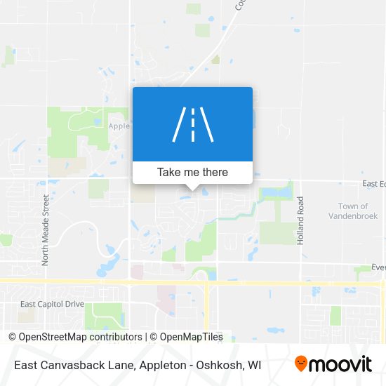 East Canvasback Lane map