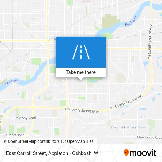 East Carroll Street map