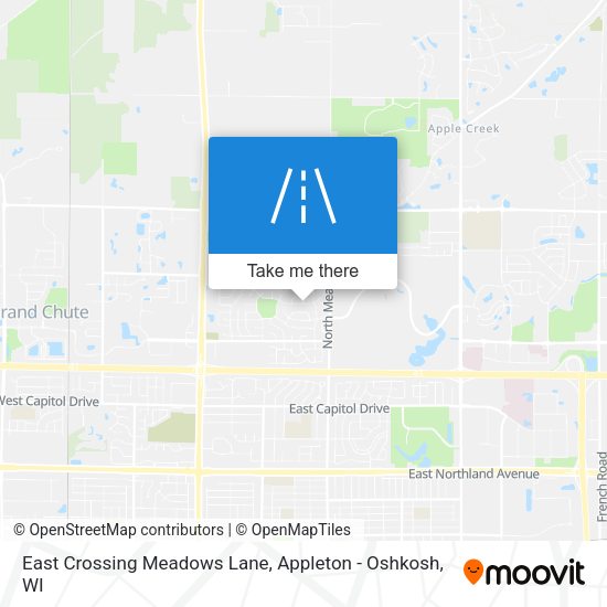 Mapa de East Crossing Meadows Lane