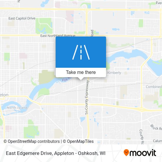 East Edgemere Drive map