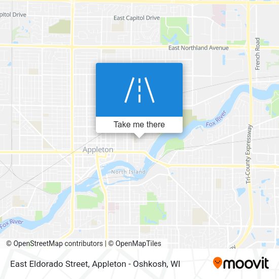 East Eldorado Street map
