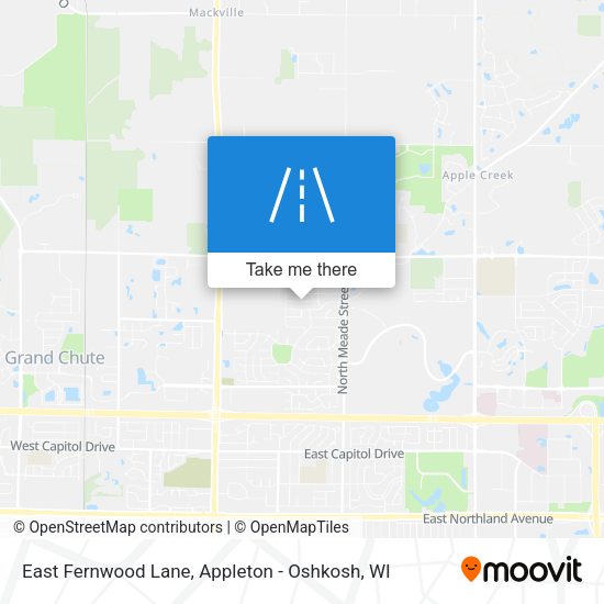 East Fernwood Lane map