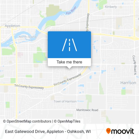 Mapa de East Gatewood Drive
