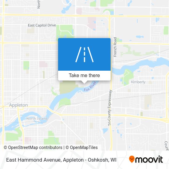 East Hammond Avenue map