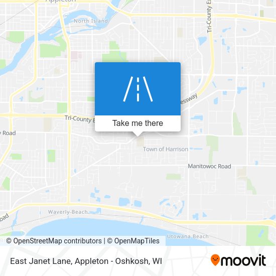 East Janet Lane map