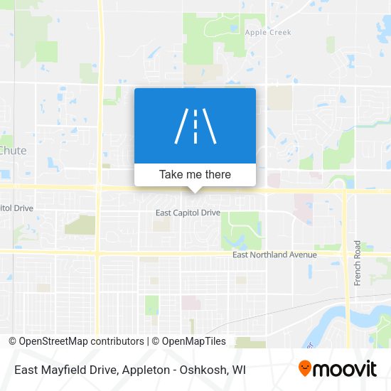 East Mayfield Drive map