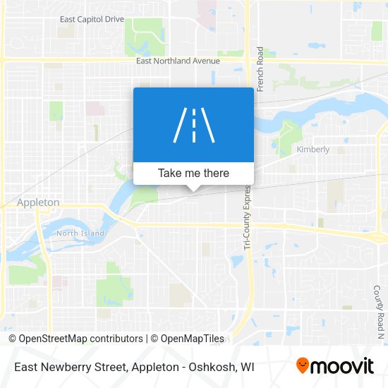 East Newberry Street map