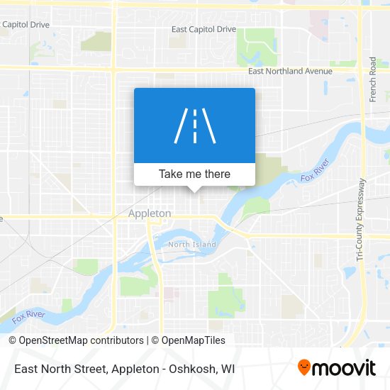 East North Street map