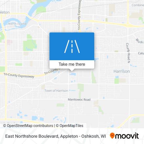 Mapa de East Northshore Boulevard