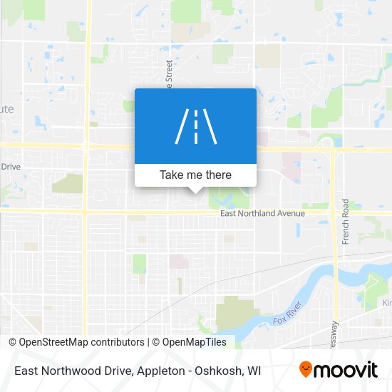 East Northwood Drive map