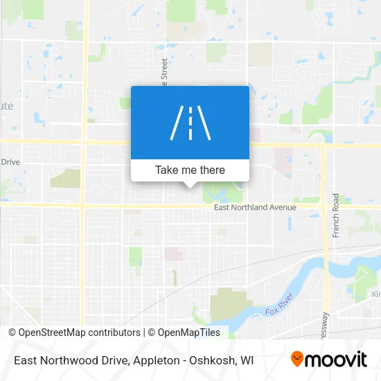 East Northwood Drive map