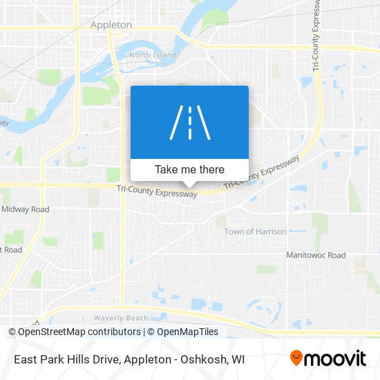 East Park Hills Drive map