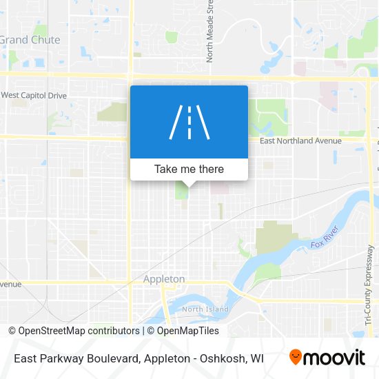 Mapa de East Parkway Boulevard