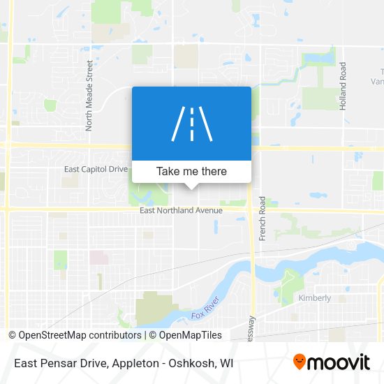 Mapa de East Pensar Drive