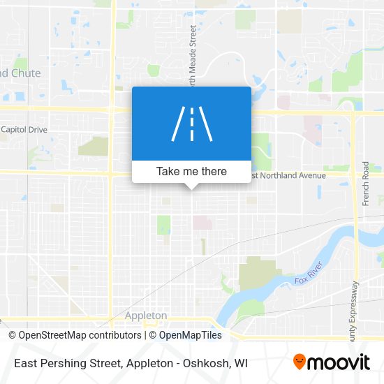 Mapa de East Pershing Street