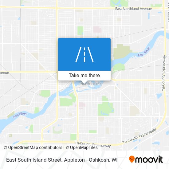 Mapa de East South Island Street