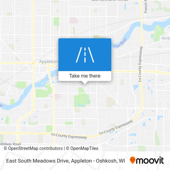 East South Meadows Drive map