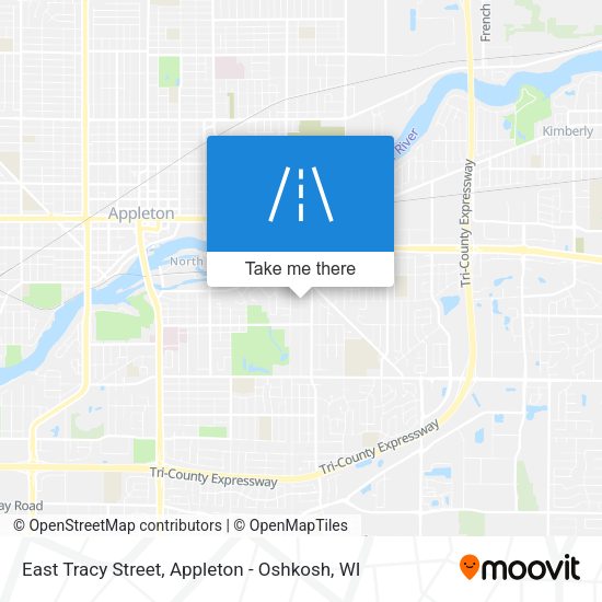 Mapa de East Tracy Street