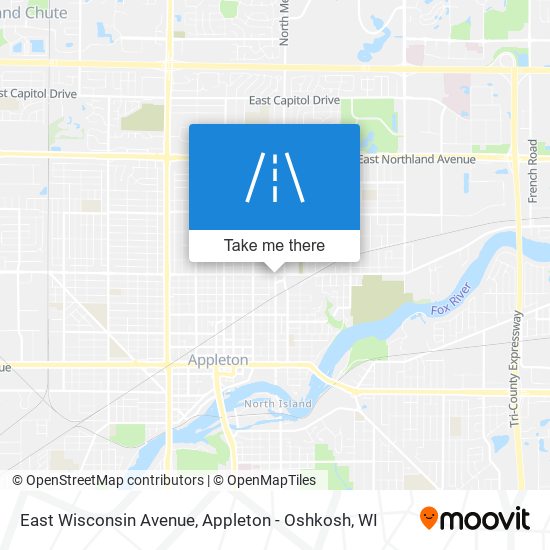 East Wisconsin Avenue map