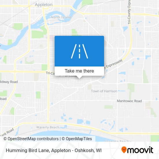 Mapa de Humming Bird Lane