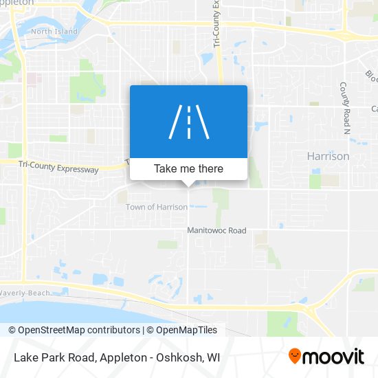 Lake Park Road map