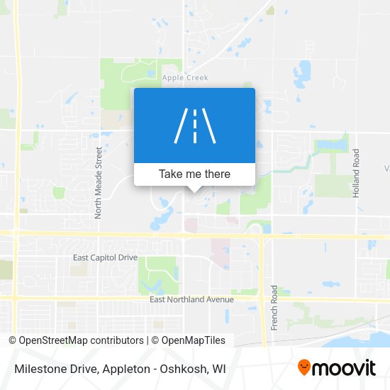 Milestone Drive map